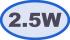 2,5W